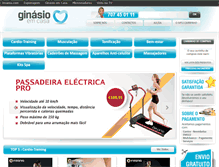 Tablet Screenshot of ginasioemcasa.com